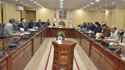 محافظ أسيوط يناقش مع وفد 