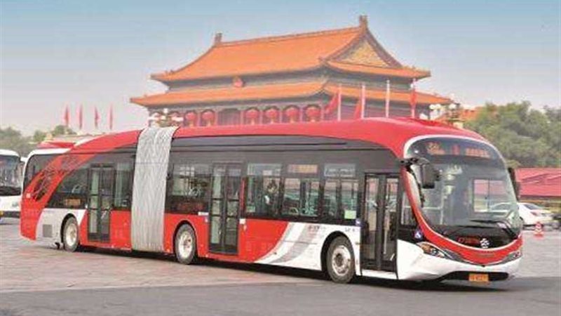 الصين تختبر حافلات