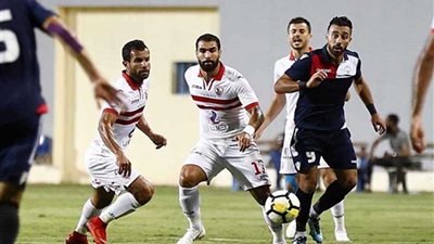 الزمالك يتعادل مع نجوم إف سي في الشوط الأول
