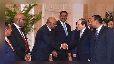 الرئيس السيسي يصل قاعة الجلسة العامة .. 