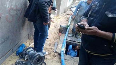 حل أزمة مياه مقابر منطي بشبرا الخيمة