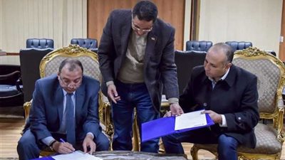 بروتوكول تعاون بين جامعة بني سويف و تيتان للأسمنت في مجال تطوير المهارات