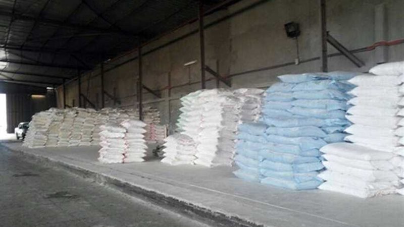 كميات كبيرة من الدقيق