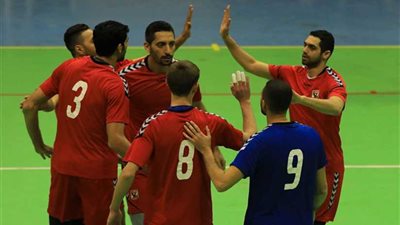 الأهلي يفوز علي الطيران 3 / صفر في دوري الكرة الطائرة