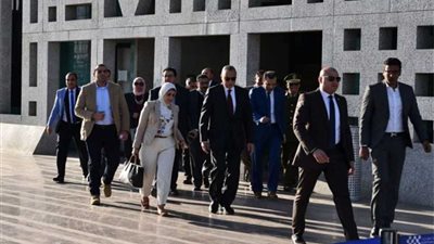 وزيرة الصحة تصل مطار الأقصر وتبدأ جولة ميدانية فى الصعيد