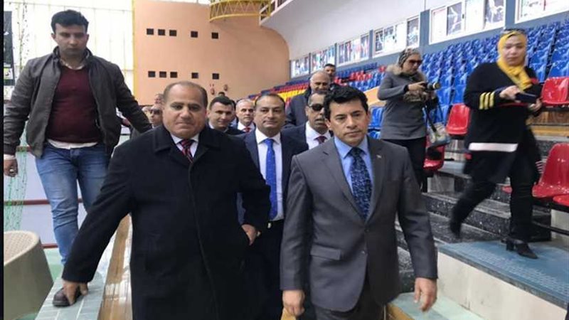 صبحي يشهد بروفة افتتاح