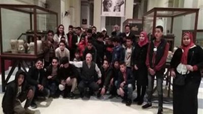 جولة إرشادية لأبناء شهداء مصر بالمتحف المصري