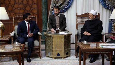 رئيس ديوان الرئيس المالديفي خلال لقائه الإمام الأكبر: حريصون على توطيد علاقتنا بالأزهر