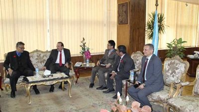 رئيس جامعة طنطا يستقبل السفير الماليزي