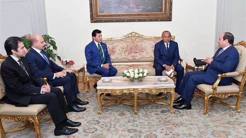 الرئيس السيسى يستقبل