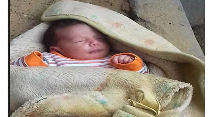 العثور على طفلة عمرها