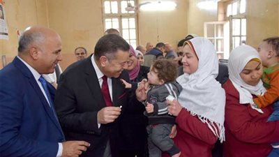 انطلاق الحملة القومية للتطعيم ضد مرض شلل الأطفال ببني سويف