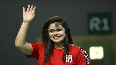 عفاف الهدهد تحتل المركز الخامس في نهائي كأس العالم للرماية في الهند