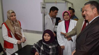 افتتاح عيادتي الأسنان والإعاقة البصرية برمد بني سويف