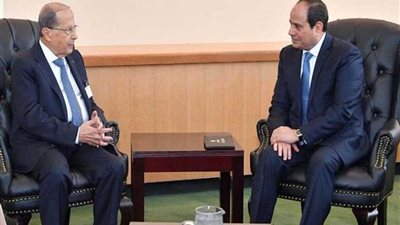 الرئيس اللبناني يبعث برقية إلى الرئيس السيسي معزيًا في ضحايا حادث القطار