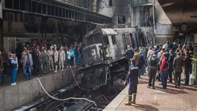 صلاة الغائب على أرواح شهداء قطار محطة مصر بمساجد بني سويف