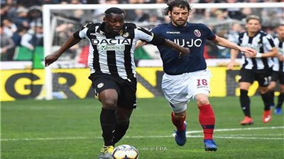 أودينيزي يفوز على بولونيا بهدفين مقابل هدف في الدوري الإيطالي