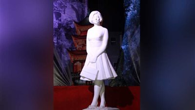 تمثال لسعاد حسني في أحد ميادين شرم الشيخ