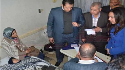 نائب محافظ البحيرة ومدير الأمن يطمئنان على مصابي حادث الزراعي 