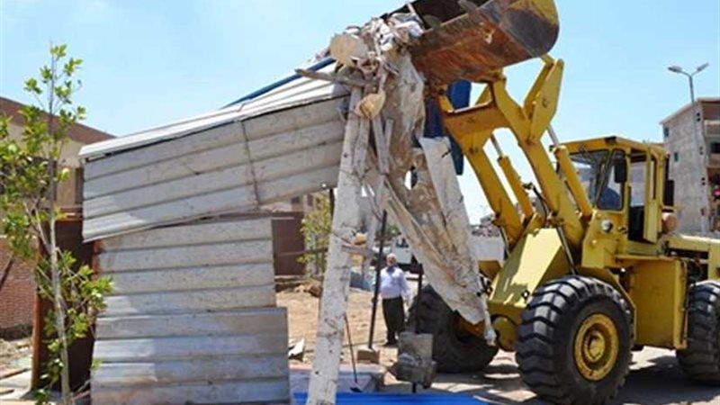 إزالة 845 إشغال طريق