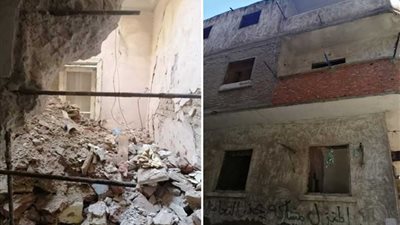 معاينة بلاغ بوجود تخريب متعمد بعقار بمحرم بك