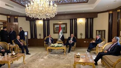 وفد مجلس العلاقات العربية والدولية يلتقي الرئيس العراقي