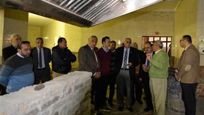 رئيس جامعة المنصورة يتابع أعمال الصيانة بالمدن الطلابية