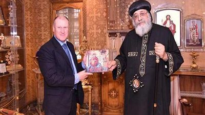 البابا تواضروس يستقبل سفير أستراليا الجديد بالقاهرة