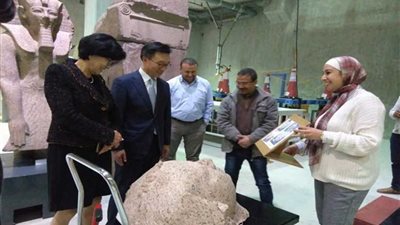زيارة سفير كوريا الجنوبية بالقاهرة للمتحف المصري الكبير