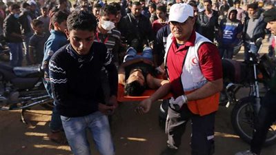 ارتفاع أعداد المصابين الفلسطينيين برصاص الاحتلال إلى 42