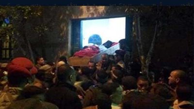 المنيا تشيع جثمان شهيد جديد بمسقط رأسه 