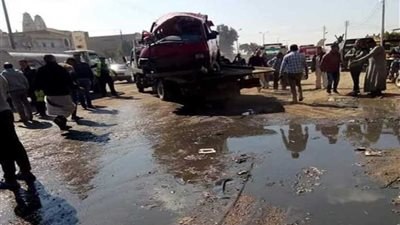 مصرع وإصابة 8 في حادث مروع بالبحيرة