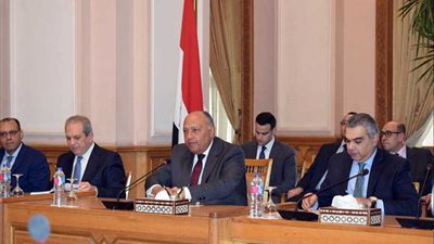 شكري يستقبل وفد غرفة التجارة الأمريكية