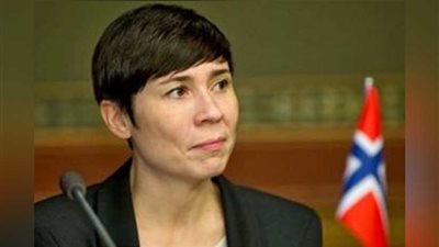 وزيرة خارجية النرويج تصل إلى القاهرة في زيارة تستغرق يومين