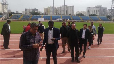 وفد الكاف يزور استاد الإسكندرية استعدادا لأمم أفريقيا