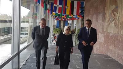 هالة زايد تلتقي رئيس الصحة العالمية لبحث نقل الخبرات المصرية للدول الأفريقية