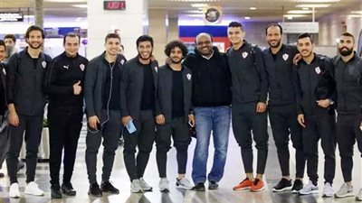 بعثة فريق نادي الزمالك تصل إلى الجزائر لملاقاة نصر حسين داي