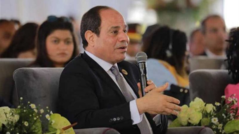 جانب من مشاركة الرئيس