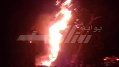 السيطرة على حريق بجوار السكة الحديد بمنطقة المراكبية بالبحيرة‎