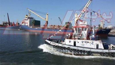 بالصور.. احتفالية بحرية لسفن ميناء دمياط في استقبال الرئيس ‎