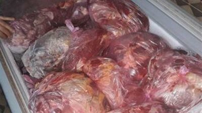 ضبط مخزن لتصنيع لحوم مجمدة غير صالحة بالبحيرة