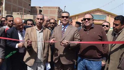 افتتاح محطة رفع صرف صحي الدوية ببنى سويف