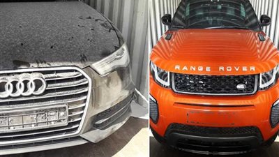 جمارك بورسعيد تحبط تهريب سيارتين مسروقتين من الإمارات