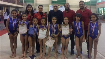 بطلات الأهلي يحققن 23 ميدالية في بطولة الجمهورية للجمباز