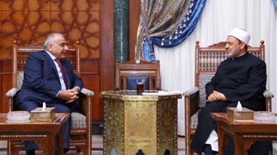 عادل عبد المهدي لشيخ الأزهر: العراق يسير على الطريق رغم الصعوبات