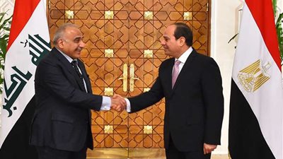 رئيس الوزراء العراقى يختتم زيارته لمصر ويعرب عن سعادته بالمباحثات المثمرة مع الرئيس السيسي