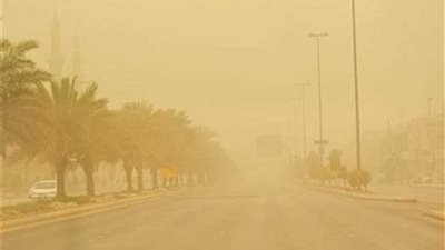 رياح محملة بالأتربة تضرب الوادي الجديد لليوم الرابع على التوالي