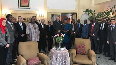 سفير مصر بالجزائر يلتقي السفراء الأفارقة