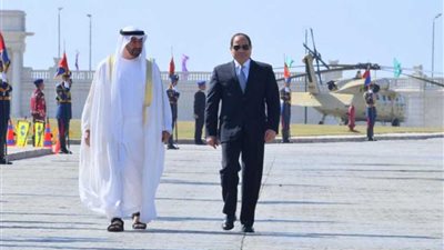 الرئيس السيسي يستقبل ولي عهد أبوظبي