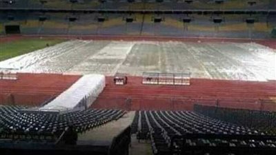 السيول تغطي برج العرب قبل قمة الأهلي والزمالك.. صور